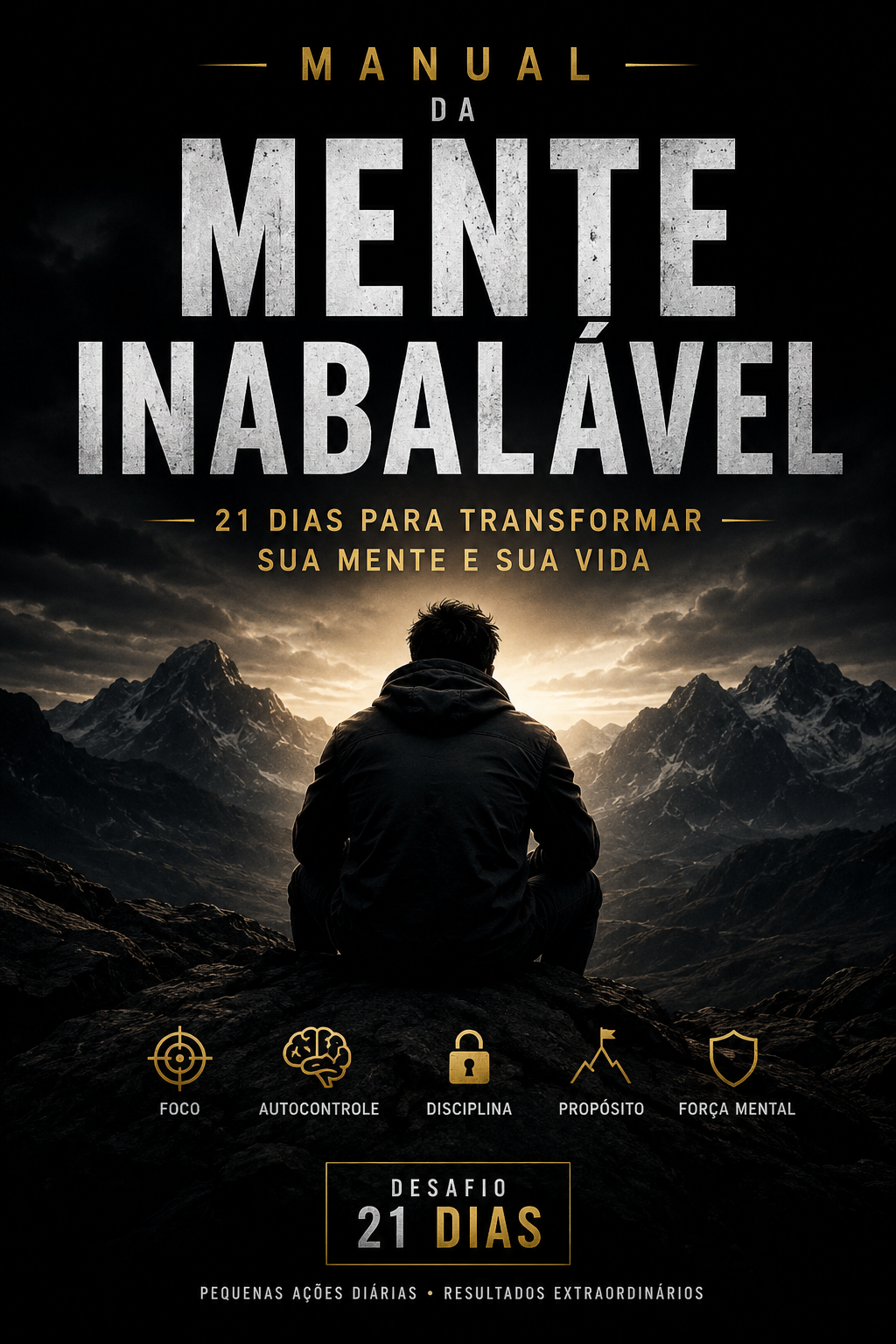 Mockup do ebook Manual da Mente Inabalável